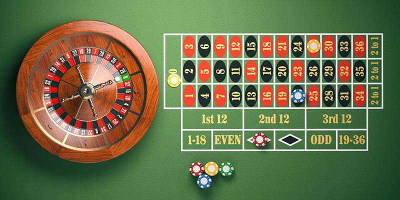 Phòng live game bài roulette của cổng game XIN88 